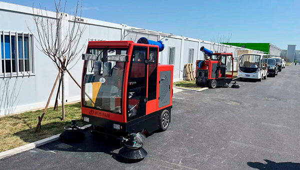 吸塵掃地車-清掃車-粉塵企業采購慶杰多臺駕駛式掃地車